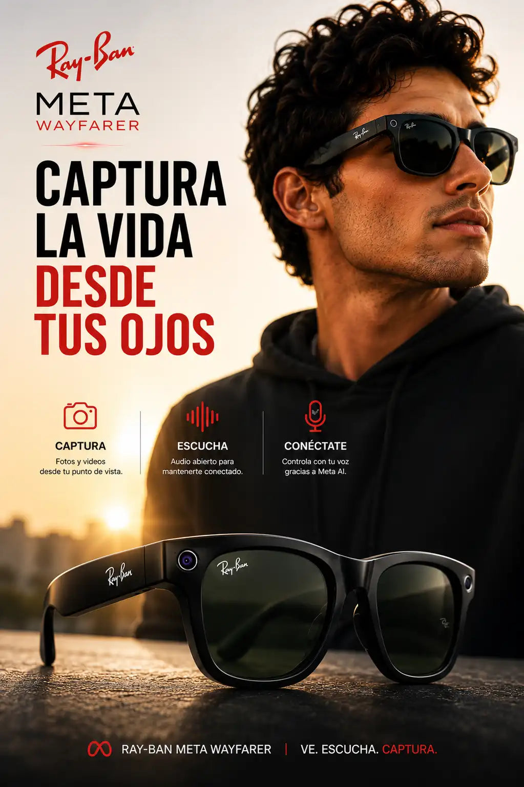 GAFAS META RAYBAN WAYFARER GEN 2 - (HOY DESCUENTO DE LIQUIDACION)