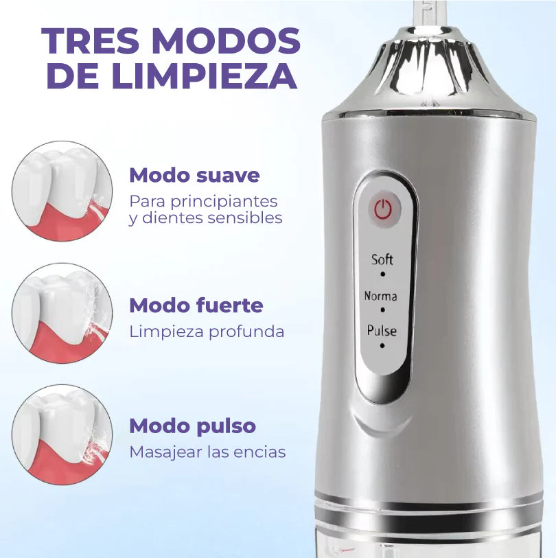 IRRIGADOR BUCAL POWERCLEAN – LIMPIEZA PROFUNDA, SONRISA IMPECABLE