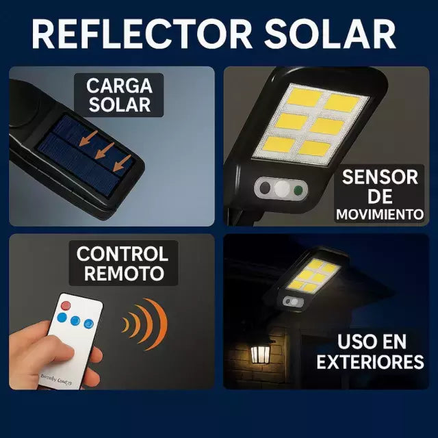 LÁMPARA SOLAR ANTI-FACTURAS – POTENCIA SIN CABLES NI COSTOS