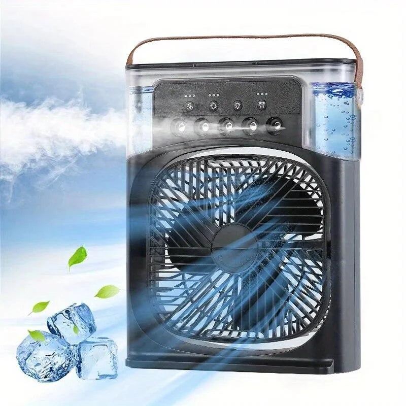 VENTILADOR DE AIRE FRÍO PORTÁTIL CON HUMIDIFICADOR - TU REFUGIO CONTRA EL CALOR