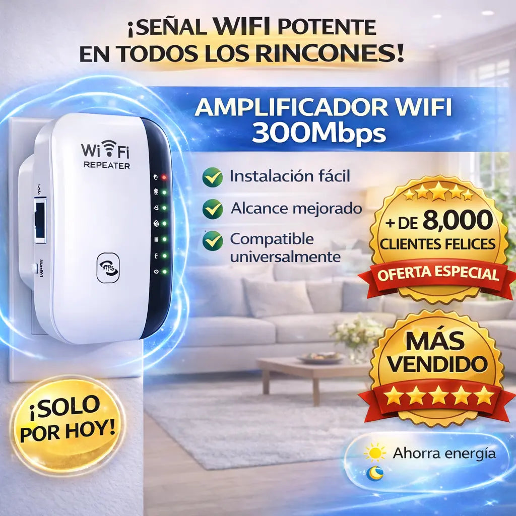 REPETIDOR AMPLIFICADOR DE SEÑAL WIFI - PREMIUM