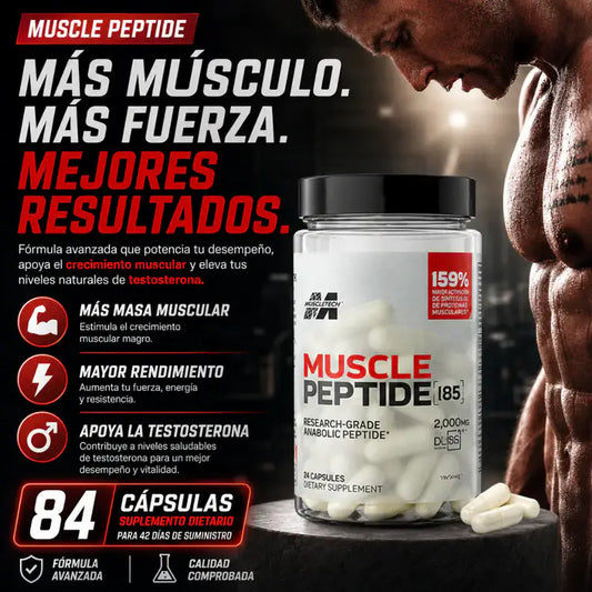 MUSCLE PEPTIDE – APOYO MUSCULAR Y RENDIMIENTO MASCULINO