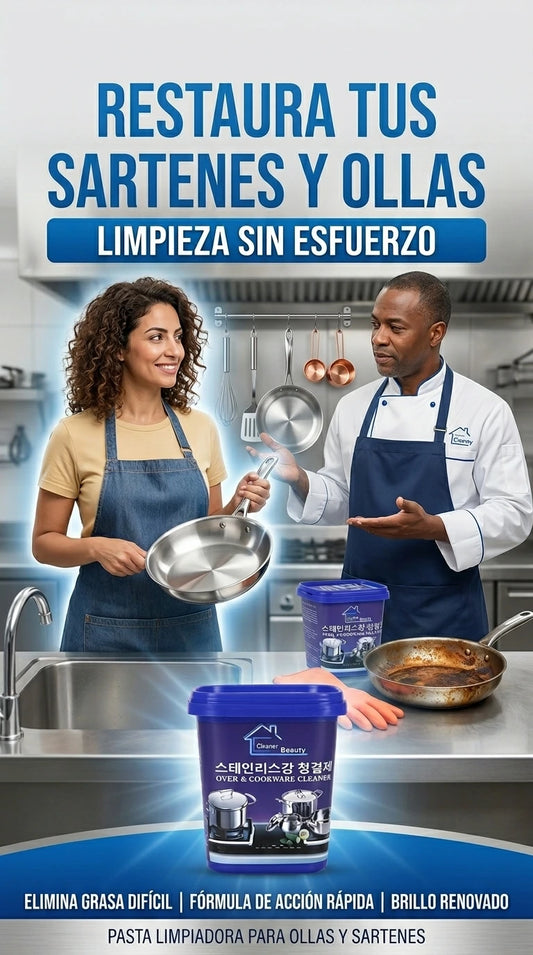 PASTA LIMPIADORA EXTREMA PARA OLLAS Y COCINA – ELIMINA GRASA QUEMADA EN SEGUNDOS SIN ESFUERZO