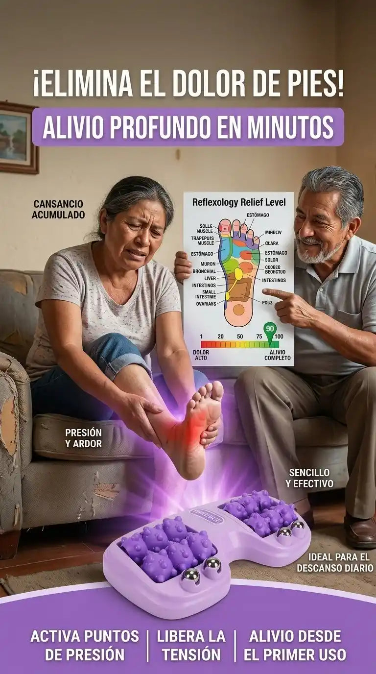 RODILLO DE MASAJE PARA PIES – DI ADIÓS AL DOLOR Y CANSANCIO