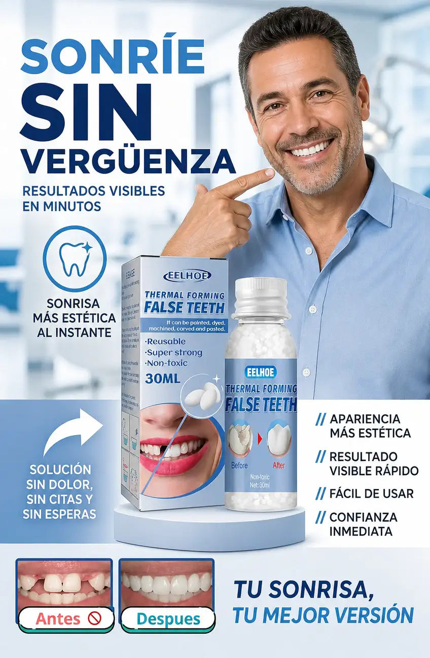 RESINA DENTAL MOLDEABLE INSTANTÁNEA™ - ¡QUE NO TE DÉ PENA VOLVER A SONREÍR!