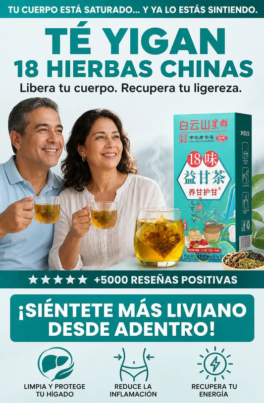 TÉ YIGAN - 18 HIERBAS CHINAS PARA LIMPIAR EL HÍGADO, DESINFLAMAR Y RECUPERAR TU ENERGÍA