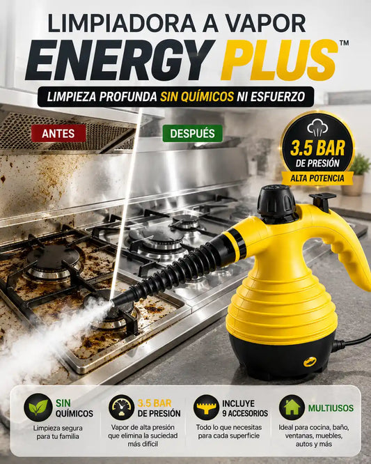 LIMPIADORA A VAPOR ENERGY PLUS™ | VAPOR DE ALTA PRESIÓN QUE LO LIMPIA TODO
