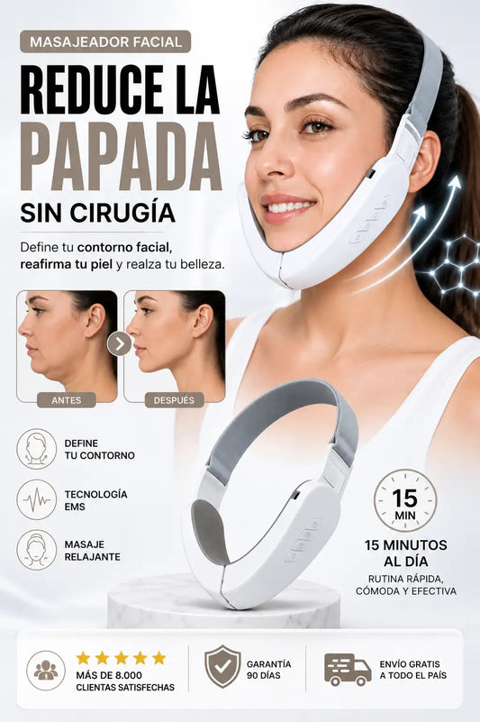 MASAJEADOR FACIAL MENTONERA REDUCTOR DE PAPADA