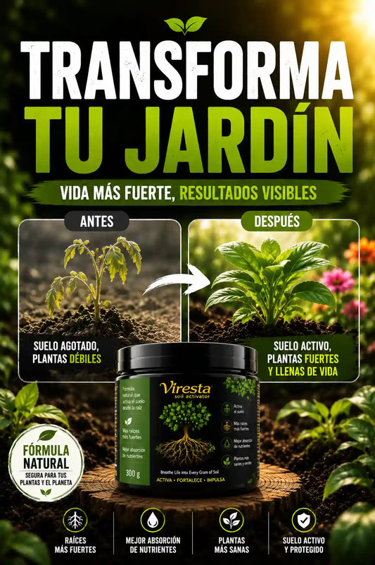 VIRESTA™ – ¡ACTIVA EL SUELO, FORTALECE LAS RAÍCES Y REVIVE TUS PLANTAS!