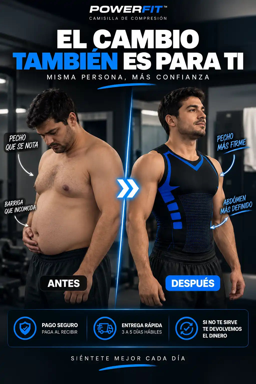 CAMISILLA DE COMPRESIÓN POWERFIT