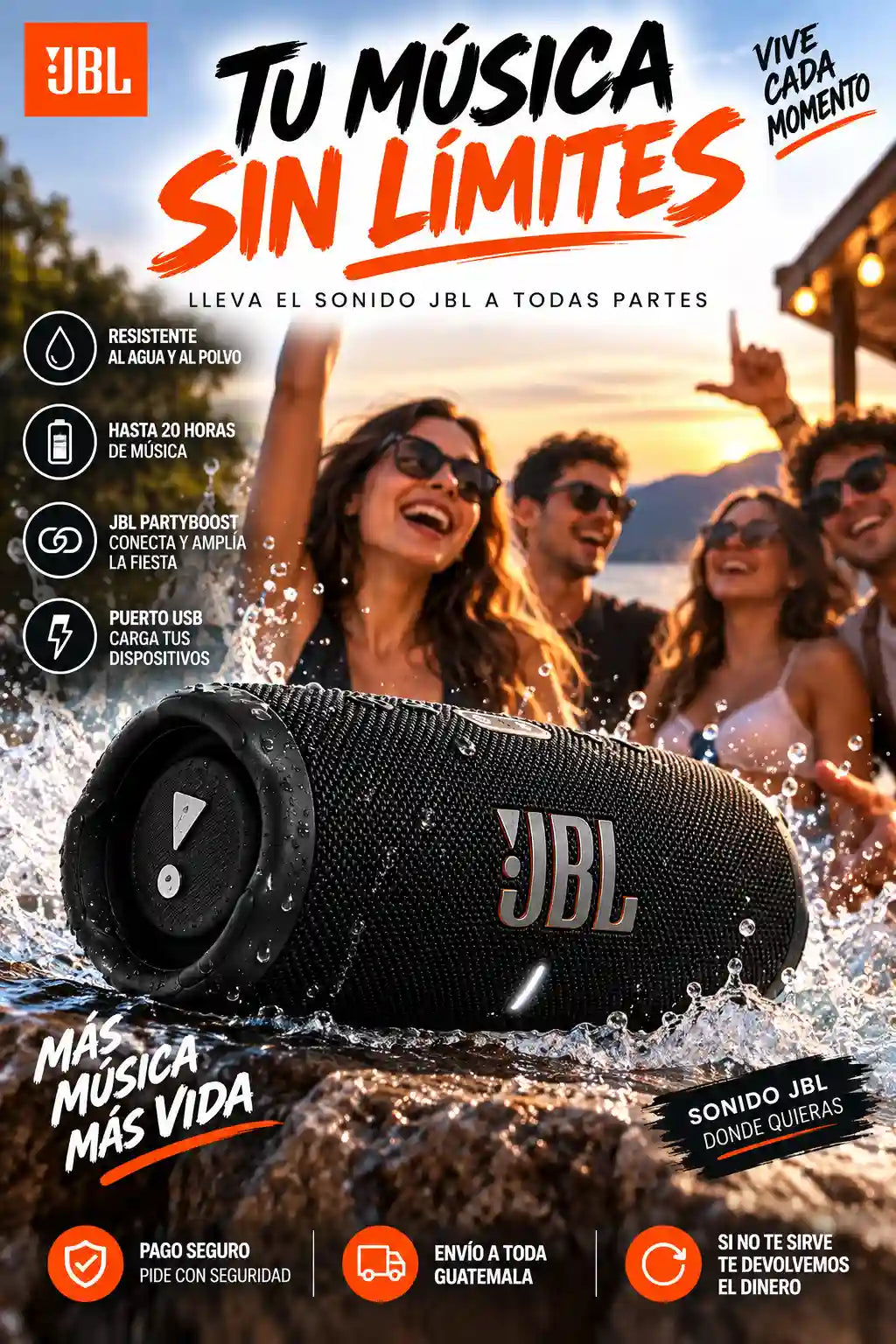 PARLANTE JBL CHARGE 5 ORIGINAL - (DESCUENTO FINAL DE LIQUIDACIÓN)🔥