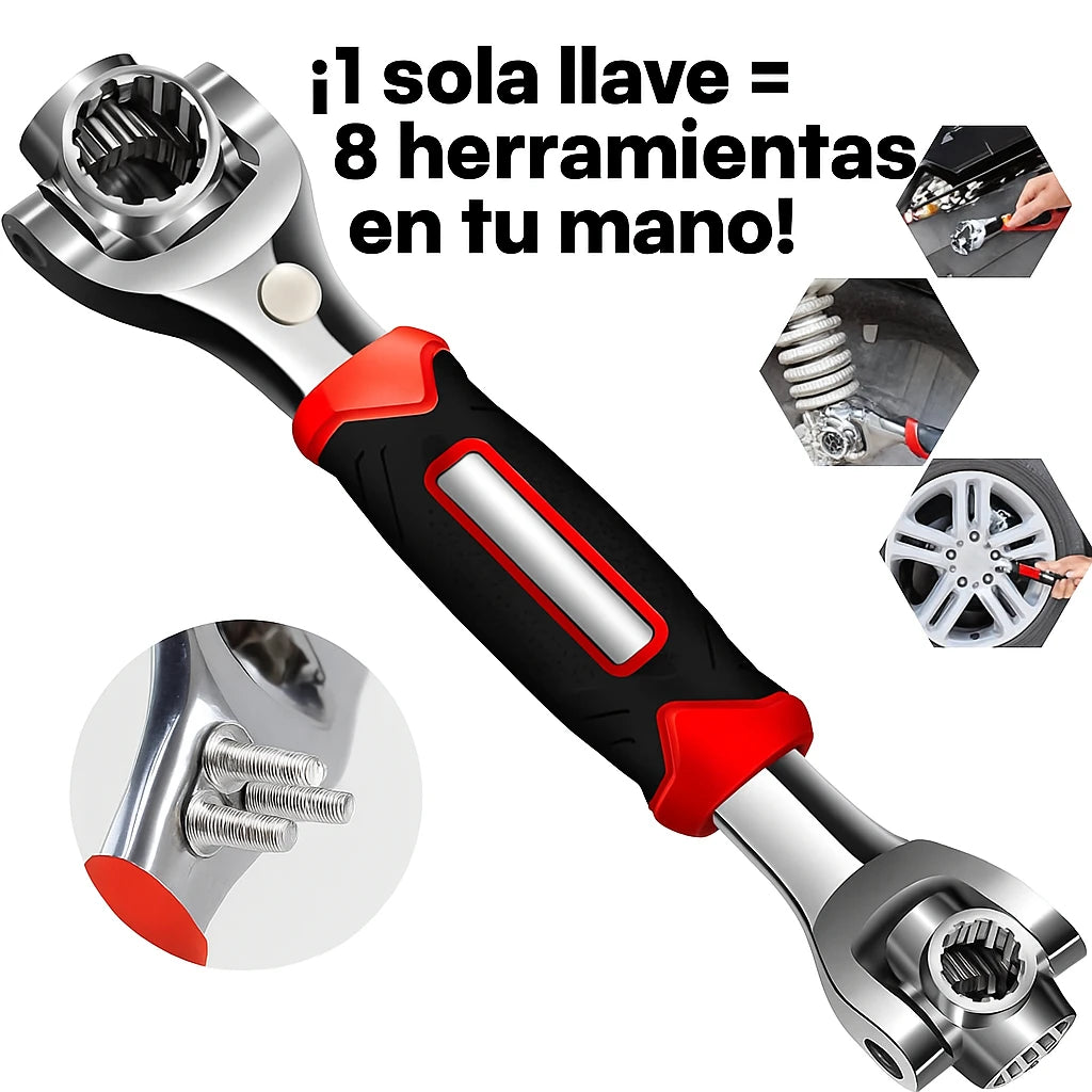 LLAVE INGLESA MULTIFUNCIONAL 8 EN 1