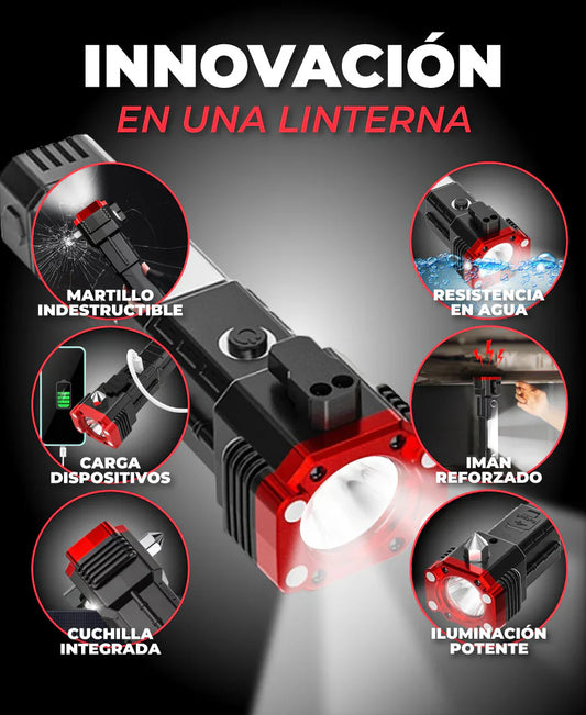 LINTERNA MILITAR 6 EN 1 – TU ALIADA EN EMERGENCIAS