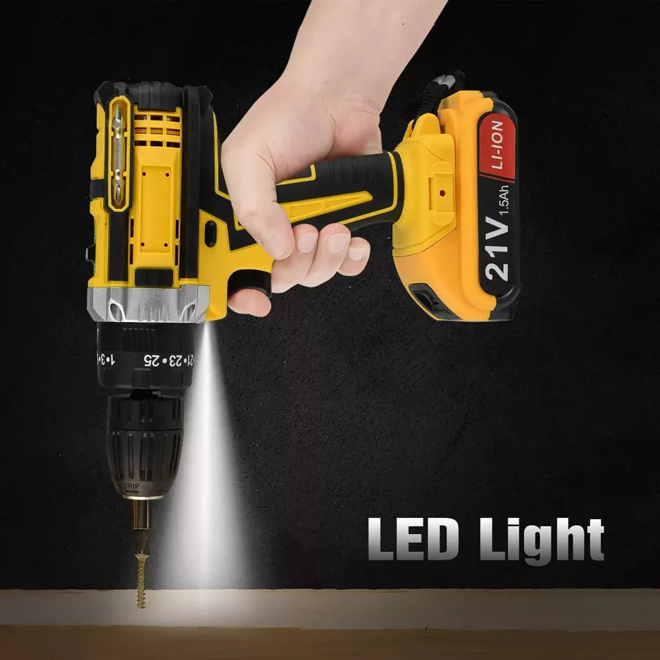 KIT TALADRO DE IMPACTO INALÁMBRICO 48 VOLTIOS + 26 ACCESORIOS + 2 BATERÍAS GRATIS 🎁