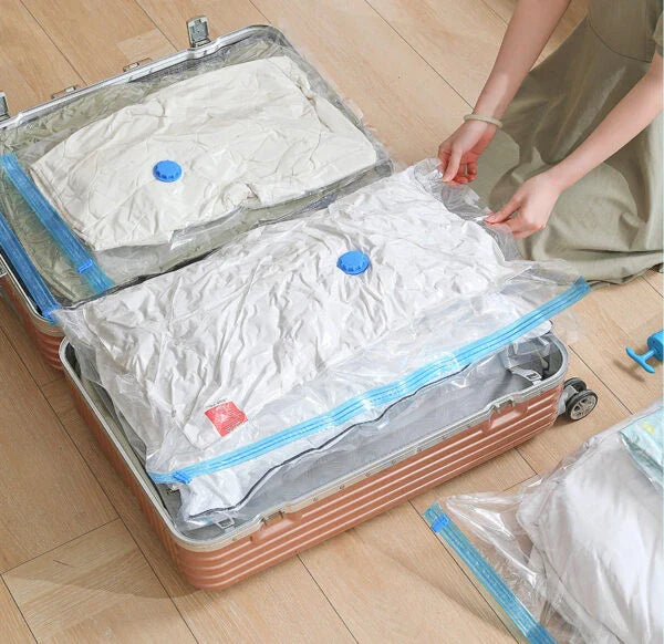 COMBO X5 BOLSAS AL VACÍO REUTILIZABLES + BOMBA DE AIRE