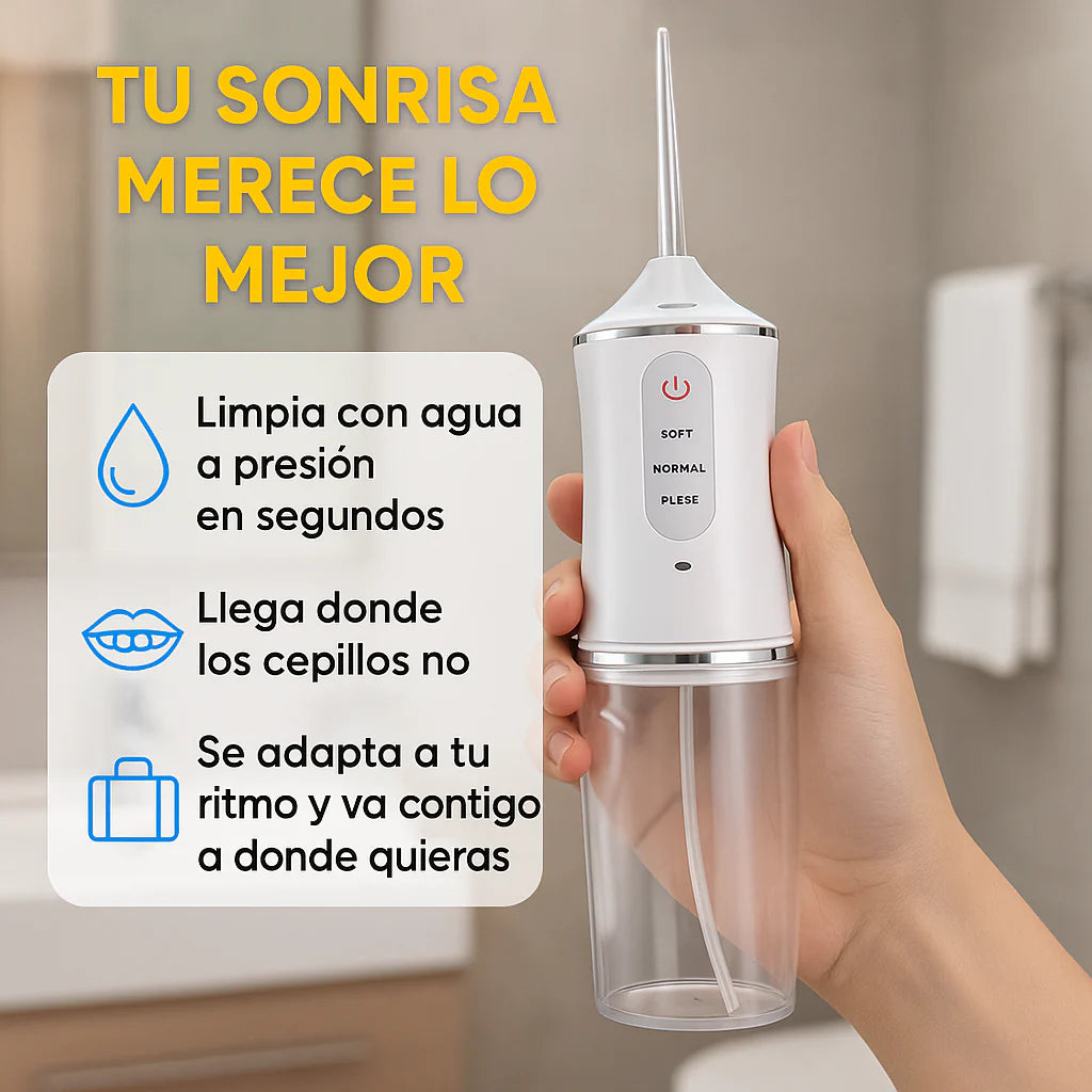 IRRIGADOR BUCAL POWERCLEAN – LIMPIEZA PROFUNDA, SONRISA IMPECABLE
