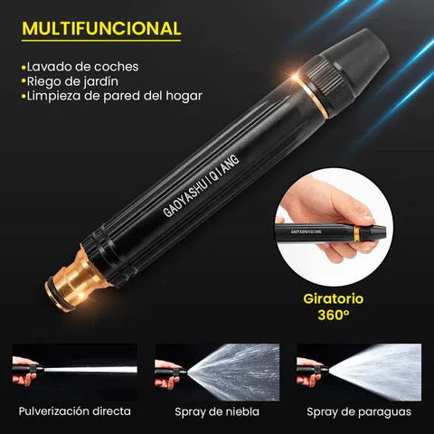 BOQUILLA DE ALTA PRESIÓN – CONVIERTE TU MANGUERA EN UNA HIDROLAVADORA