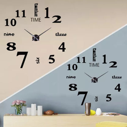 RELOJ DE PARED 3D ADHESIVO – TRANSFORMA TU PARED EN SEGUNDOS