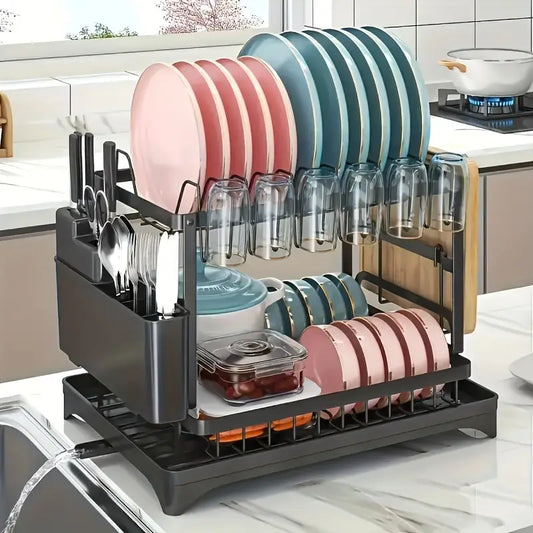 ORGANIZADOR Y ESCURRIDOR DE PLATOS + ENVIO GRATIS