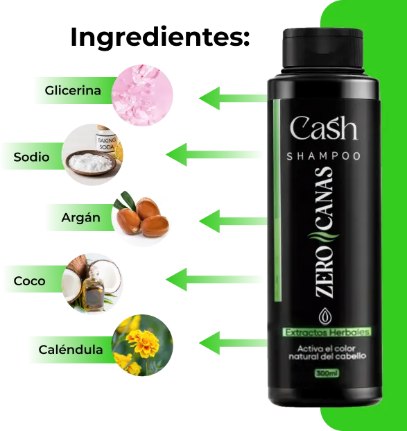 ¡ADIÓS CANAS AL INSTANTE! SHAMPOO ZERO CANAS + TRATAMIENTO DE COLÁGENO GRATIS