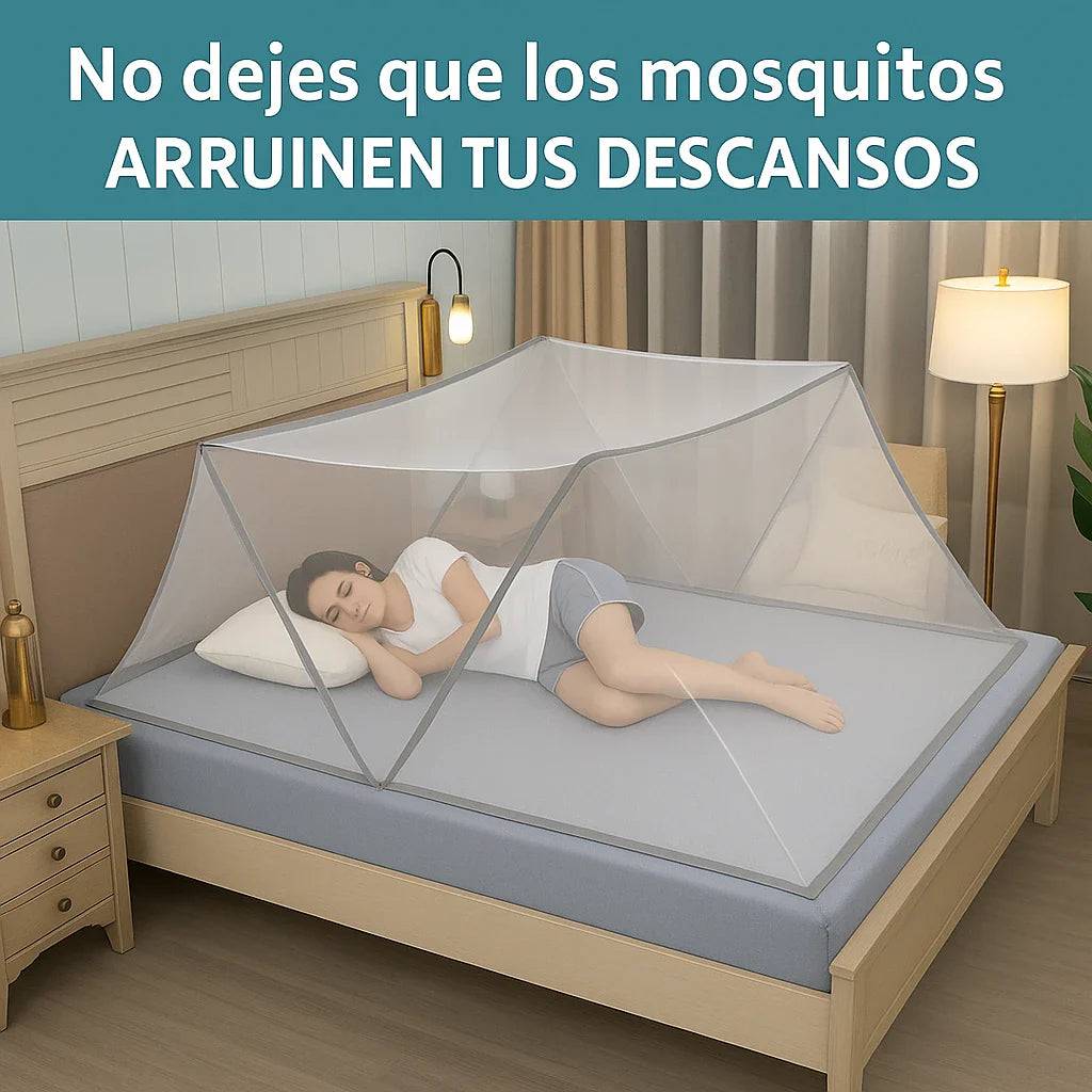 TOLDILLO MOSQUITERO PLEGABLE ULTRASAFE – DUERME SIN PICADURAS TODA LA NOCHE