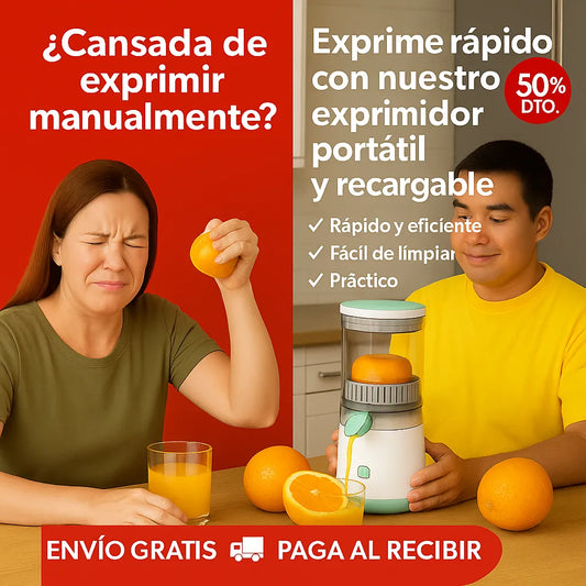 EXPRIMIDOR DE FRUTAS PORTÁTIL — ¡JUGO FRESCO DONDE ESTÉS!