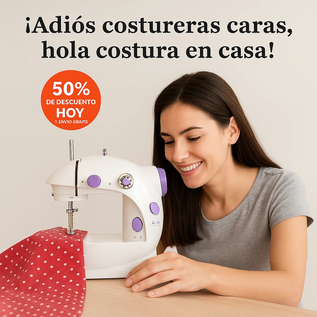 MÁQUINA DE COSER PORTÁTIL – COSTURA FÁCIL AL INSTANTE