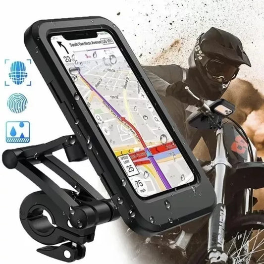SOPORTE DE TELÉFONO IMPERMEABLE PARA MOTOS Y BICICLETAS