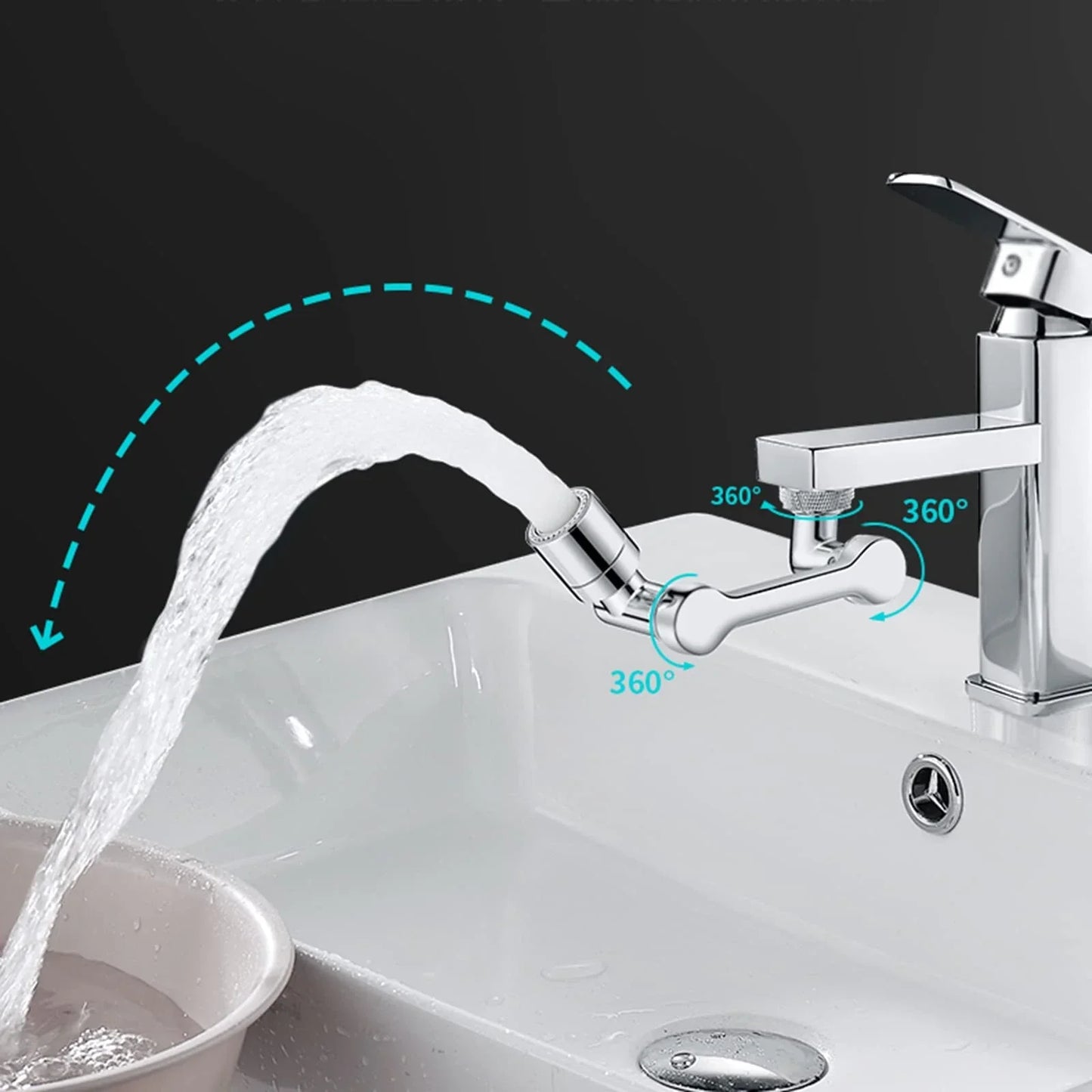 EXTENSOR Y AIREADOR PARA GRIFO DE BAÑO