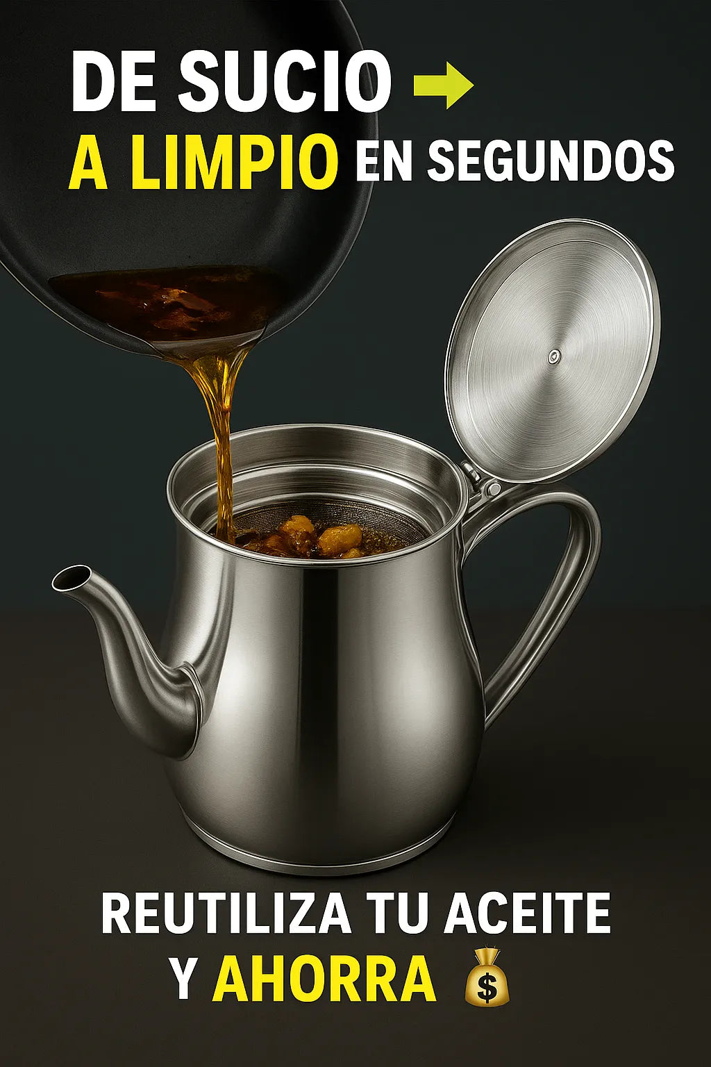 OLLA FILTRADORA DE ACEITE PREMIUM