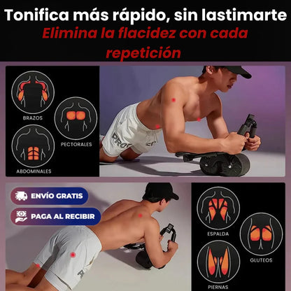 RUEDA ABDOMINAL AUTOMÁTICA 🔥 ¡ABDOMEN MARCADO SIN RUTINAS COMPLICADAS!