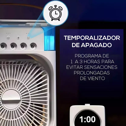 VENTILADOR DE AIRE FRÍO PORTÁTIL CON HUMIDIFICADOR - TU REFUGIO CONTRA EL CALOR