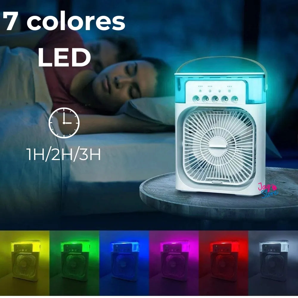 VENTILADOR DE AIRE FRÍO PORTÁTIL CON HUMIDIFICADOR - TU REFUGIO CONTRA EL CALOR