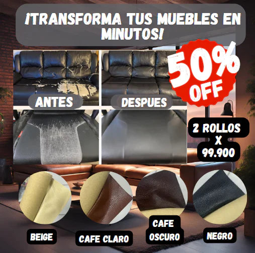 ADHESIVO REPARADOR DE CUERO💫REVIVE TUS MUEBLES DESGASTADOS AL INSTANTE😮