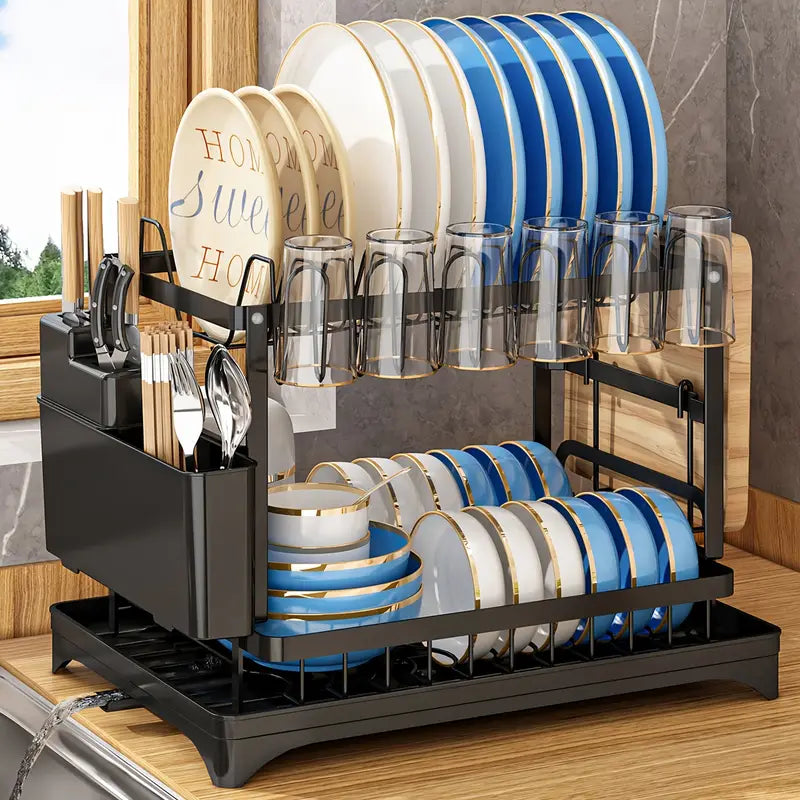 ORGANIZADOR Y ESCURRIDOR DE PLATOS + ENVIO GRATIS