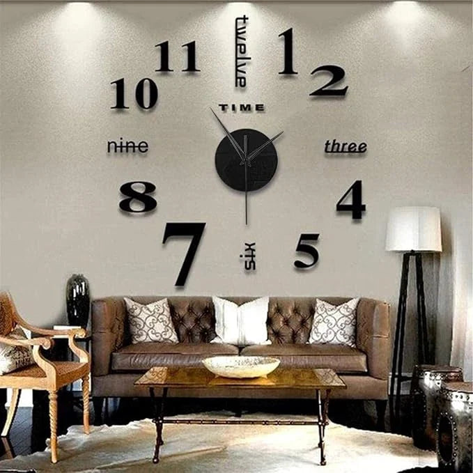 RELOJ DE PARED 3D ADHESIVO – TRANSFORMA TU PARED EN SEGUNDOS