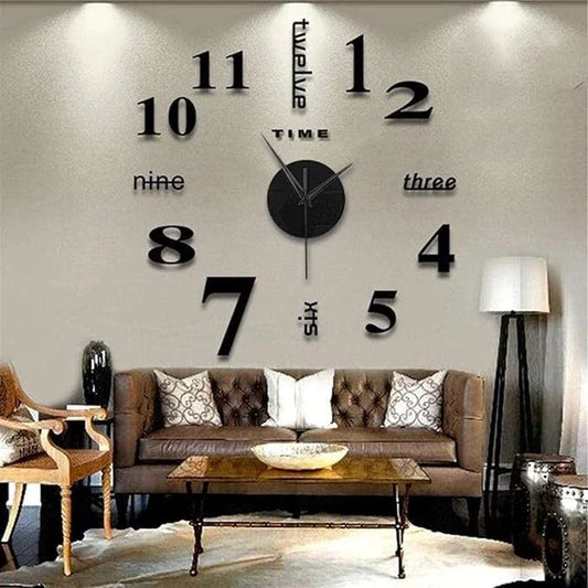 RELOJ DE PARED 3D ADHESIVO – TRANSFORMA TU PARED EN SEGUNDOS