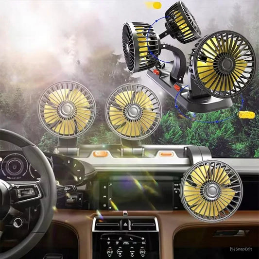 VENTILADOR PARA AUTO DE 3 CABEZAS