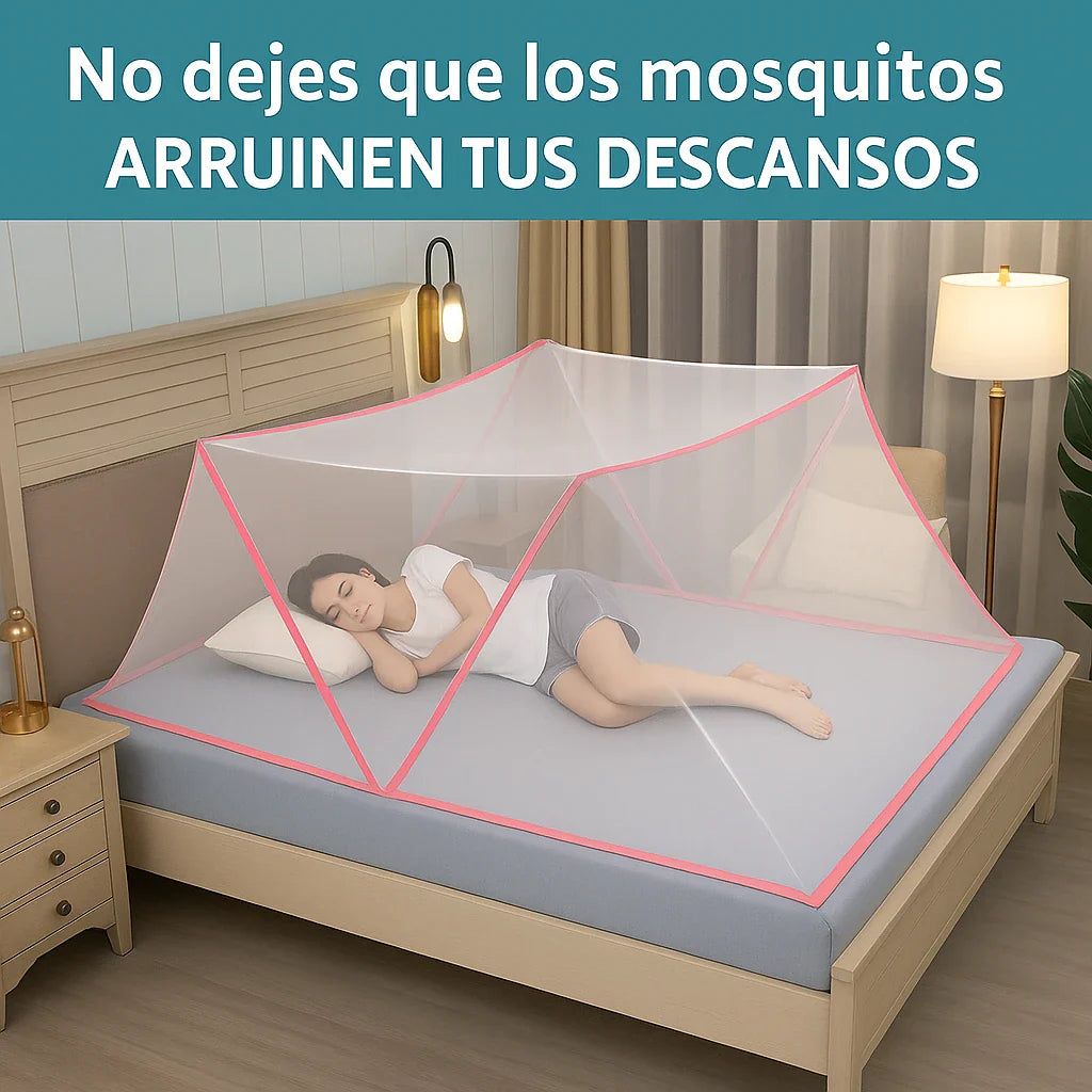 TOLDILLO MOSQUITERO PLEGABLE ULTRASAFE – DUERME SIN PICADURAS TODA LA NOCHE