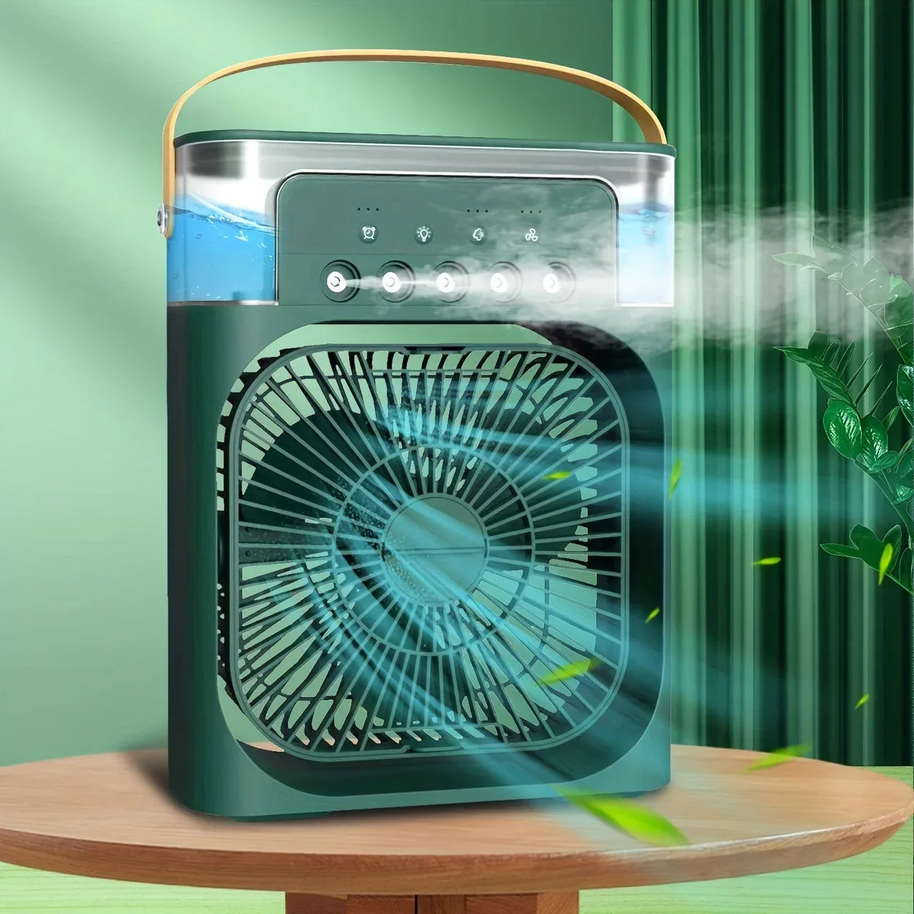VENTILADOR DE AIRE FRÍO PORTÁTIL CON HUMIDIFICADOR - TU REFUGIO CONTRA EL CALOR