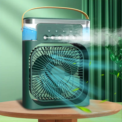 VENTILADOR DE AIRE FRÍO PORTÁTIL CON HUMIDIFICADOR - TU REFUGIO CONTRA EL CALOR