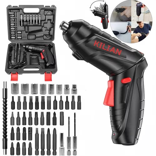 DESTORNILLADOR INALÁMBRICO RECARGABLE – KIT 47 EN 1