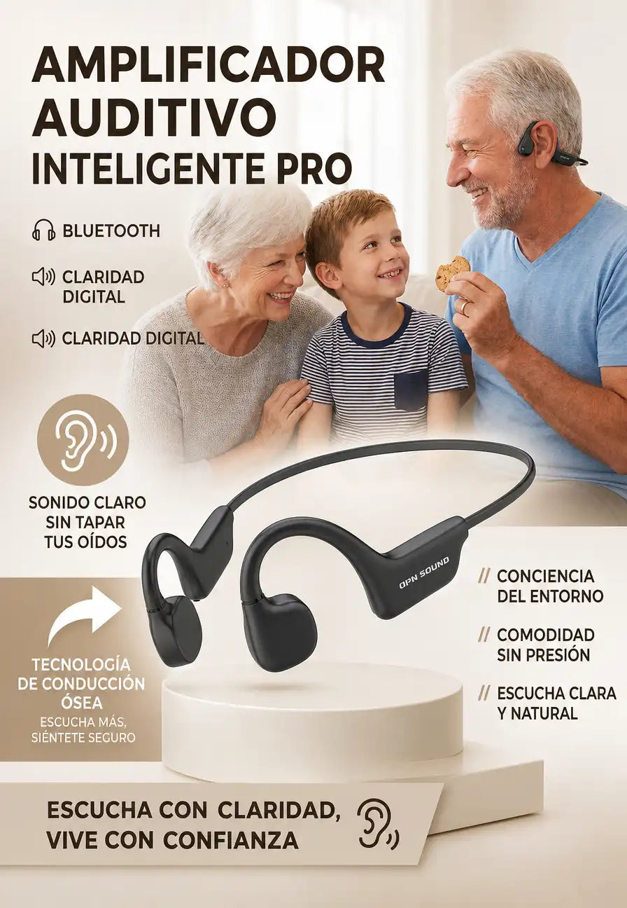 AUDÍFONOS PRO™ AMPLIFICADOR AUDITIVO PARA ESCUCHAR CON MAYOR CLARIDAD