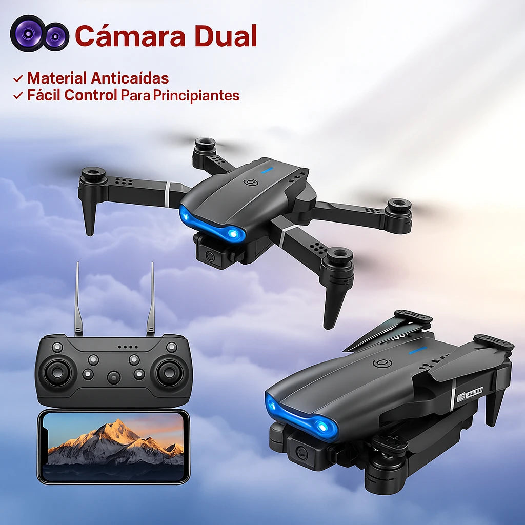 DRON 4K INDESTRUCTIBLE – DOBLE CÁMARA INTELIGENTE