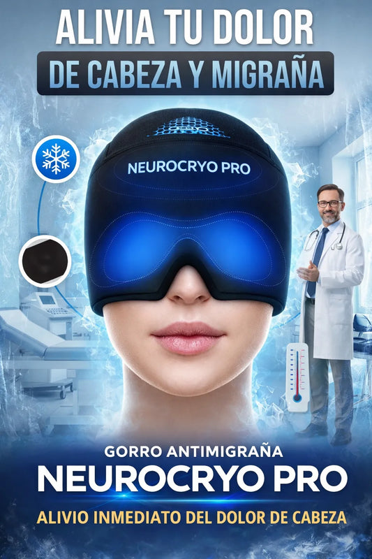 GORRO ANTIMIGRAÑA NEUROCRYO PRO – ALIVIO INMEDIATO PARA MIGRAÑA Y DOLOR DE CABEZA