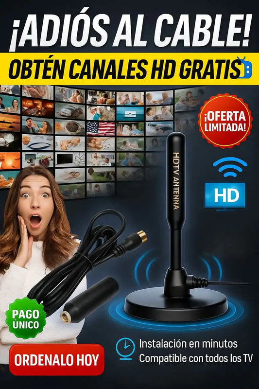 ANTENA DE TV 4K HD CON CANALES PREMIUM GRATIS