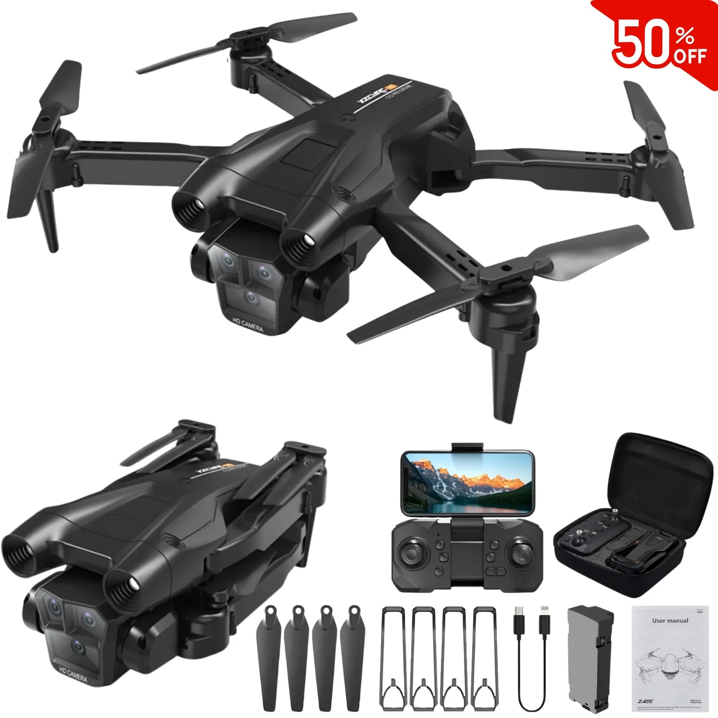 [OFERTA BLACK FRIDAY] DRON 4K PRO SKY VISION – DOBLE CÁMARA + CONTROL CELULAR ¡LIQUIDACIÓN FINAL!