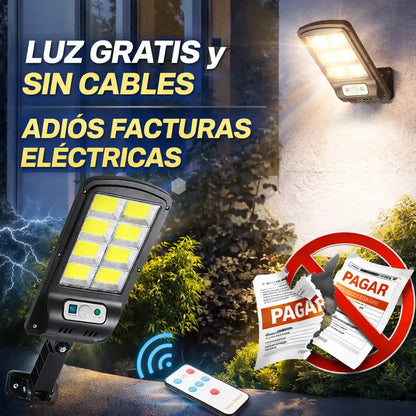 LÁMPARA SOLAR ANTI-FACTURAS – POTENCIA SIN CABLES NI COSTOS